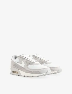 For Him Air Max 90 Suede And Mesh Trainers - 4 in DENIM LIGHT BONE SAIL CO, additional product view 3
