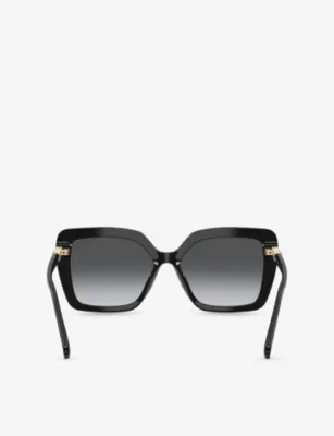 SWAROVSKI SK6049 Square-Frame Acetate Sunglasses in BLACK, additional product view 3