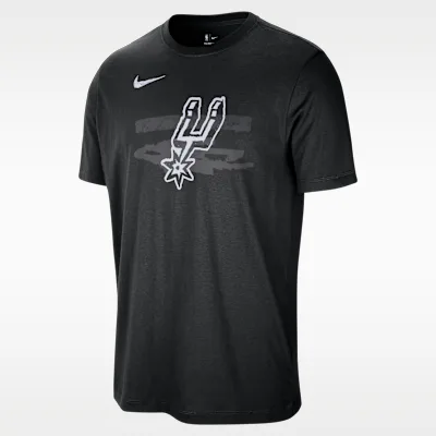 Nike San Antonio Spurs Courtside Men's Nike NBA T-Shirt - Black