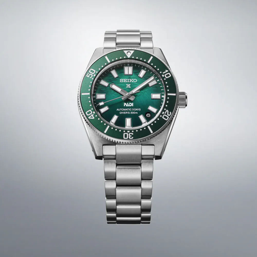 Seiko Prospex Prospex 1965 Heritage Diver's PADI Special Edition 40mm Mens Watch Green detail 3