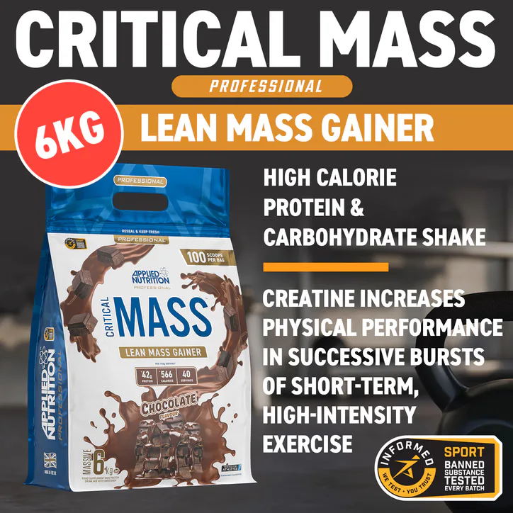 Applied Nutrition Critical Mass Professional Lean Mass Gainer Chocolate 6Kg (40 Servings) detail 2
