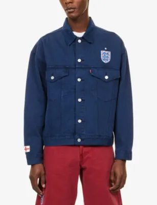 LEVIS Levi's x World Cup England Football Type III Denim Trucker Jacket detail 3