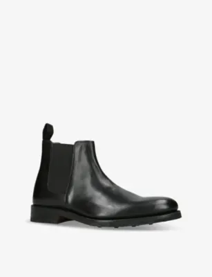 GRENSON Declan flat leather Chelsea boots - EUR 41 / 7 UK MEN in BLACK, additional product view 3