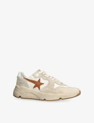GOLDEN GOOSE Running Sole 10550 Leather Trainers - EUR 45 / 11 UK MEN in BEIGE COMB, additional product view 3