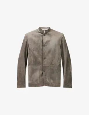 DUNHILL Suede Driving Jacket