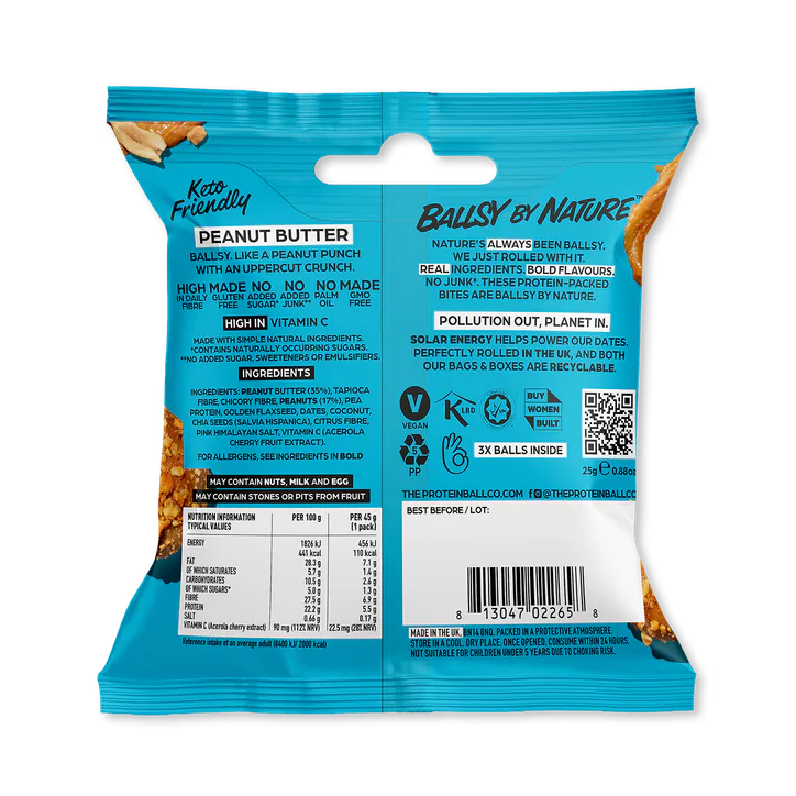 The Protein Ball Co Peanut Butter - Plant-Based detail 2
