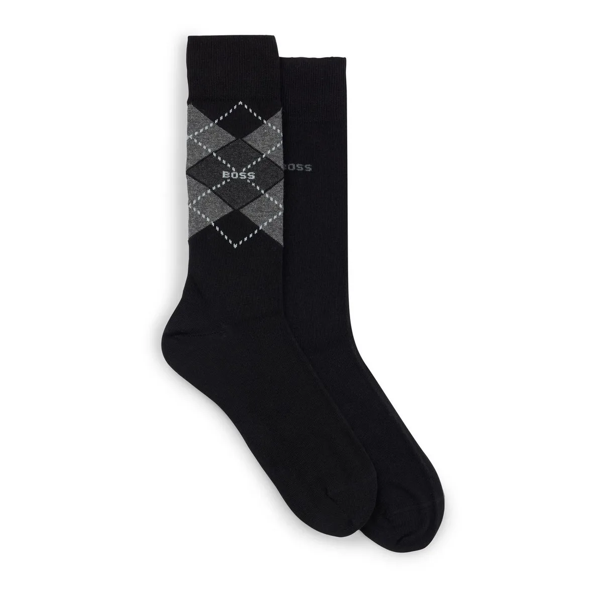 Boss Men's Argyle Cotton Crew Socks