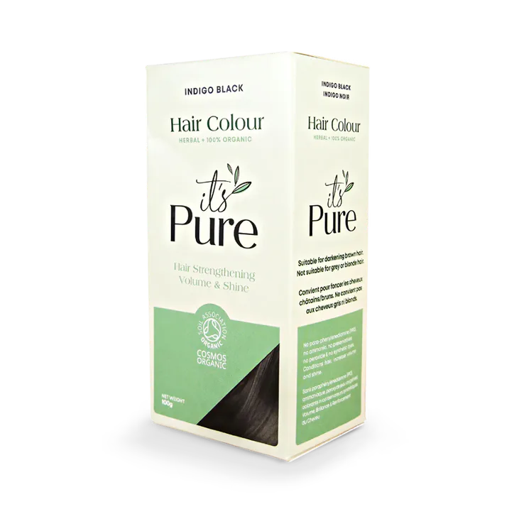 It's Pure Organic Herbal Hair Colour Indigo Black 100g