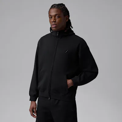 Jordan Sport Hoop Fleece Men's Dri-FIT Full-Zip Hoodie - Black