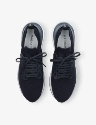 MAGNANNI Grafton Knitted Trainers - EUR 42 / 8 UK MEN in Navy, additional product view 2