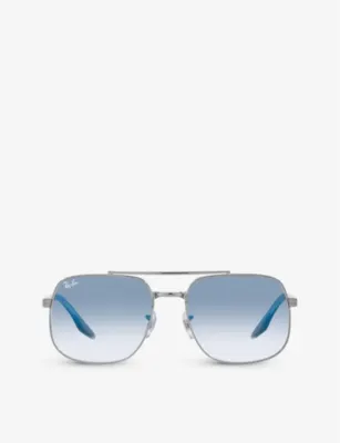 RAY-BAN RB3699 polarised polished-metal sunglasses