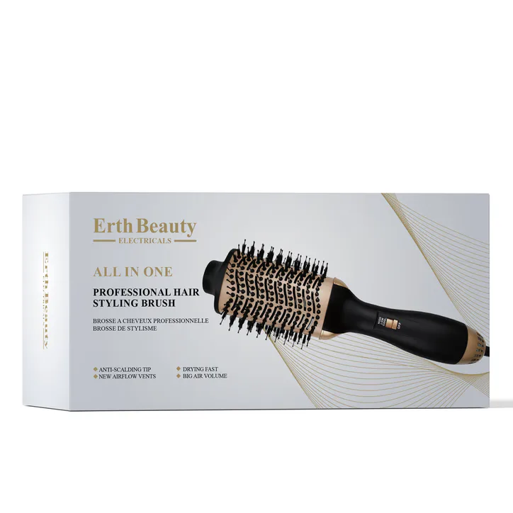 Erth Skin London ALL IN ONE PROFESSIONAL HAIR Styling BRUSH detail 2