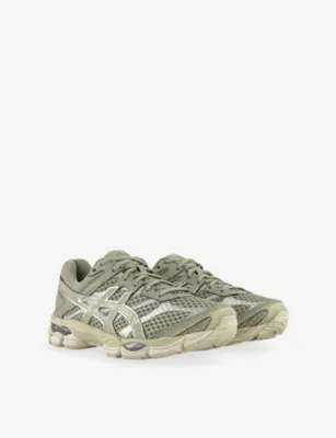 ASICS GEL-CUMULUS 16 Mesh and Leather Trainers - EUR 42 / 8 UK MEN in DRIED LEAF GREEN, additional product view 3