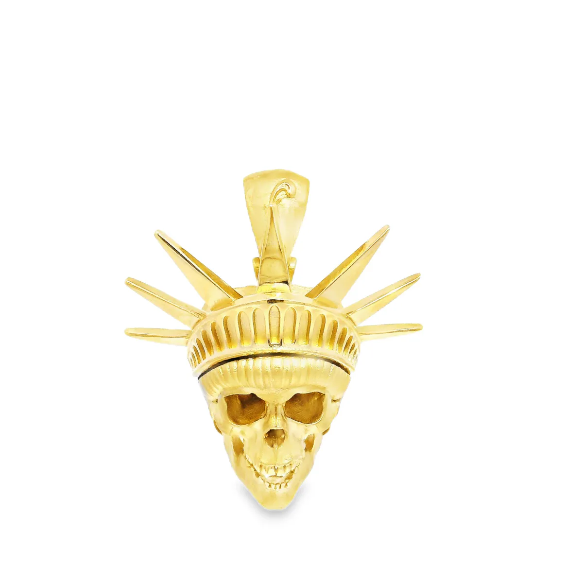 RINA - For Him FACTORY Liberty Crown Skull Pendant 71092 in Rose Gold – Pendant