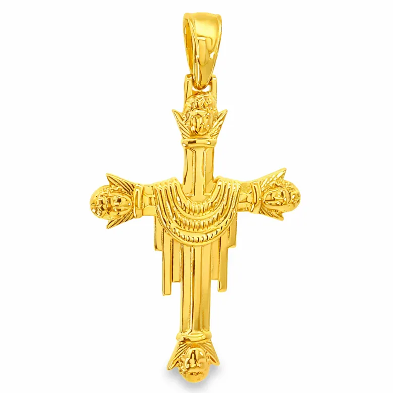 MARYAM - CLOSE OUT 10K Gold Cross Crucifix 57088 in Yellow – Pendant