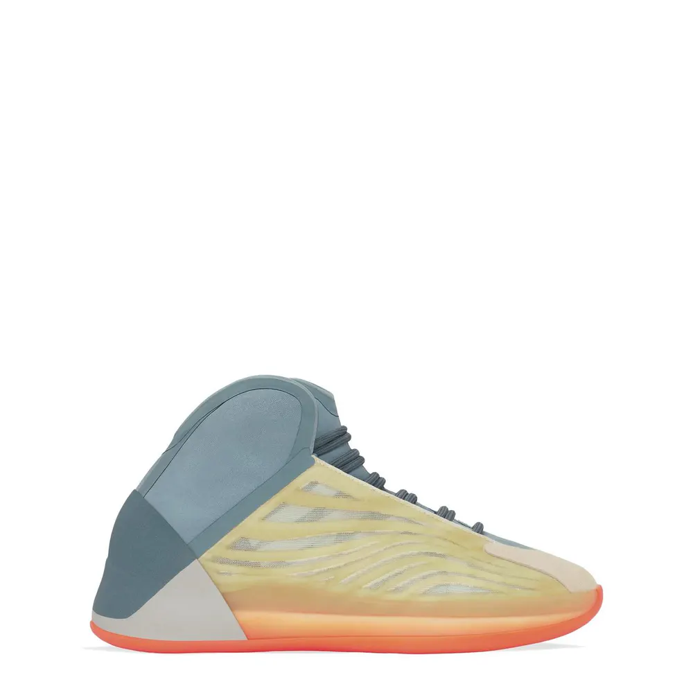 Yeezy Men's Sneakers, Primeknit Upper in Hi-Res Coral – Footwear