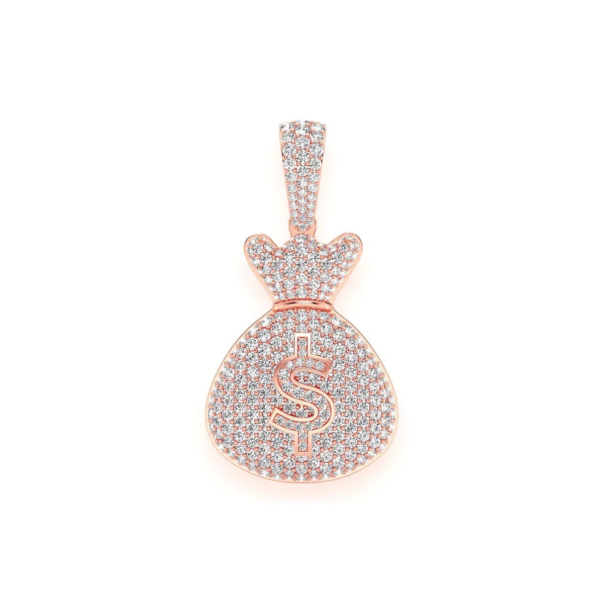 For Him Pavé Money Bag Pendant
