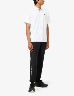 MALBON Performance Nylon Tech Woven Jogging Pants in BLACK, additional product view 2