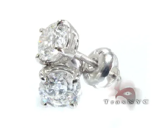 RINA - For Him FACTORY Classic Studs F Color VS1 Clarity 44408 in Rose Gold – Earrings
