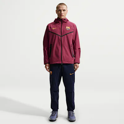 Nike FC Barcelona Tech Men's Nike Football Woven Trousers - Blackened Blue/Black/Mineral Yellow in Blackened Blue/Black/Mineral Yellow – Nike men's and unisex