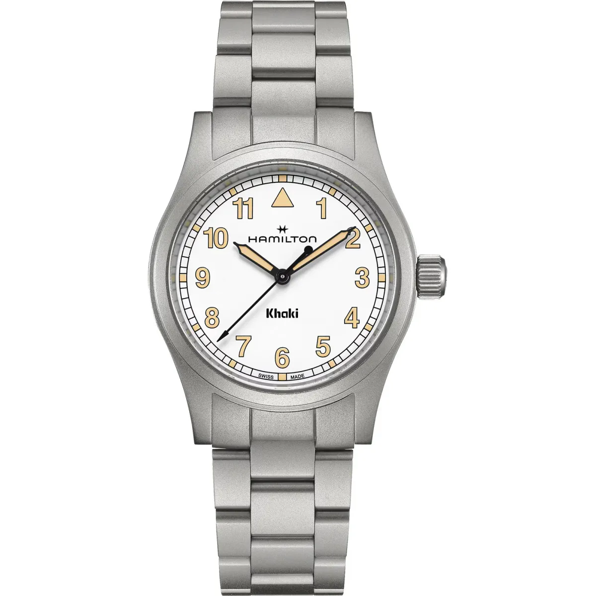 Hamilton Khaki Field Quartz 33mm Unisex Watch White