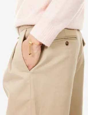 POUBEL Single Charm 14ct Gold-Plated Sterling-Silver Bracelet detail 2