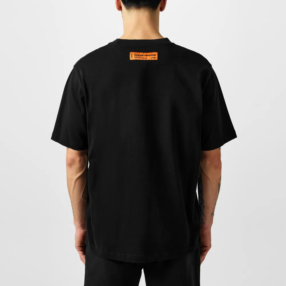 Heron Preston Men's Regular Fit Collar Logo T-Shirt detail 3