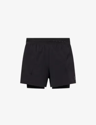 GYMSHARK Logo-Print 2-In-1 Woven Running Shorts