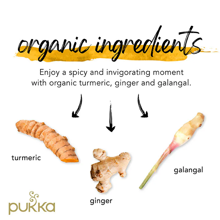 Pukka Organic Turmeric, Ginger & Orange Tea 20 Tea Bags detail 3