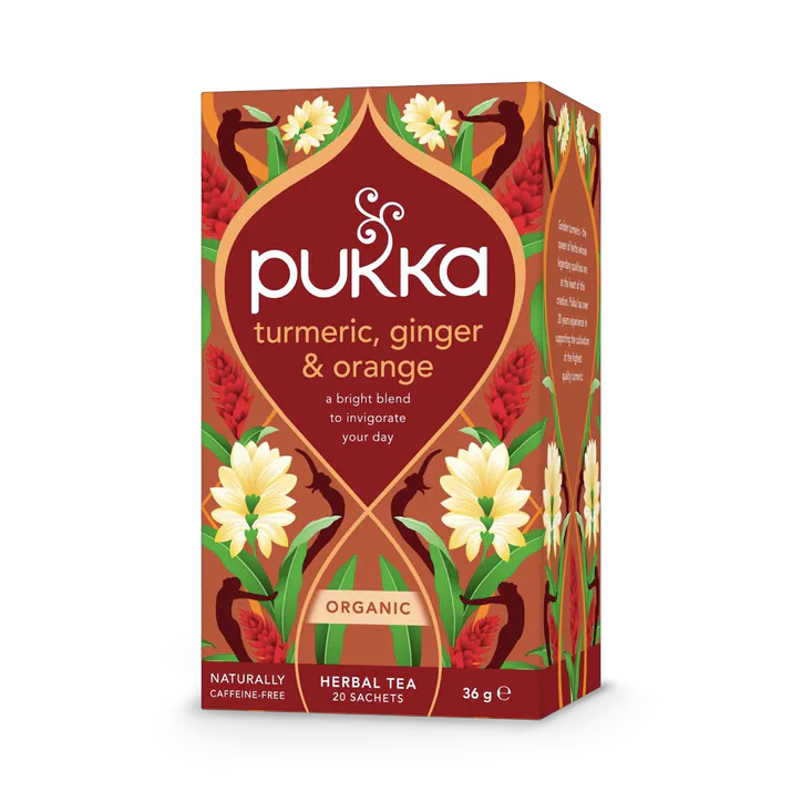 Pukka Organic Turmeric, Ginger & Orange Tea 20 Tea Bags