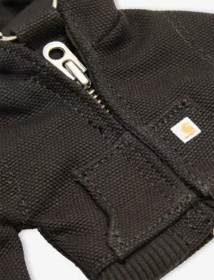 CARHARTT WIP Active Jacket Mini Cotton Keyring in BLACK, additional product view 2