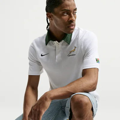 Nike Springboks Away Men's Nike Rugby Shirt - White/Gorge Green/Gorge Green