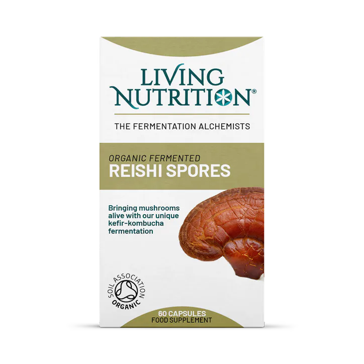 Living Nutrition Organic Fermented Reishi Spores 60 Caps