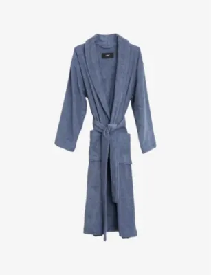 HAY Mono Terry-Cotton Bathrobe S/M - STEEL BLUE - M/L detail 2