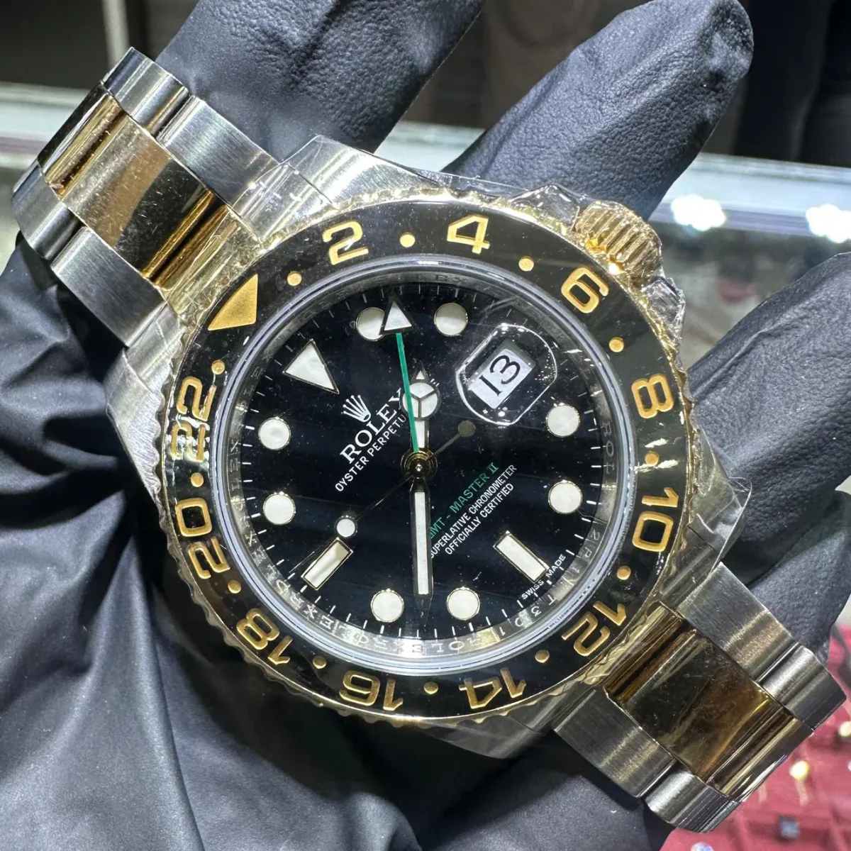 ANKUR - For Him WATCHES Rolex GMT-Master II 40mm | Black Dial | Two Tone Yellow Gold – Watch