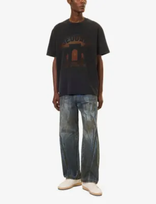 1886 Jeddah Graphic-Print Cotton T-Shirt in BLACK, additional product view 2