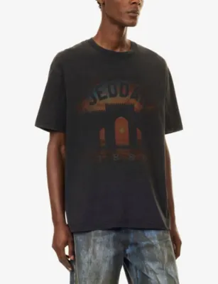 1886 Jeddah Graphic-Print Cotton T-Shirt in BLACK, additional product view 3