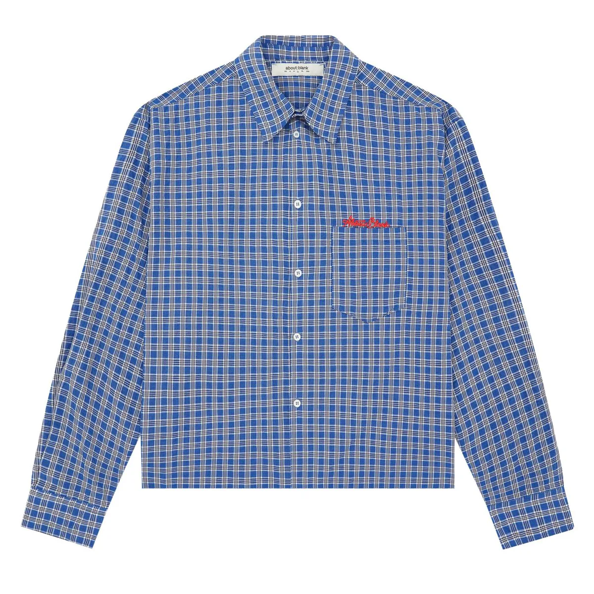about:blank Men's Long Sleeve Patterned Shirt