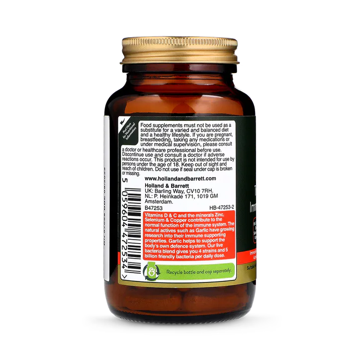 H&B Expert High Strength Triple Action Immune Support 60 Capsules detail 3