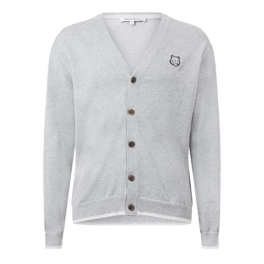 Maison Kitsune Bold Fox Head Patch Regular Cardigan