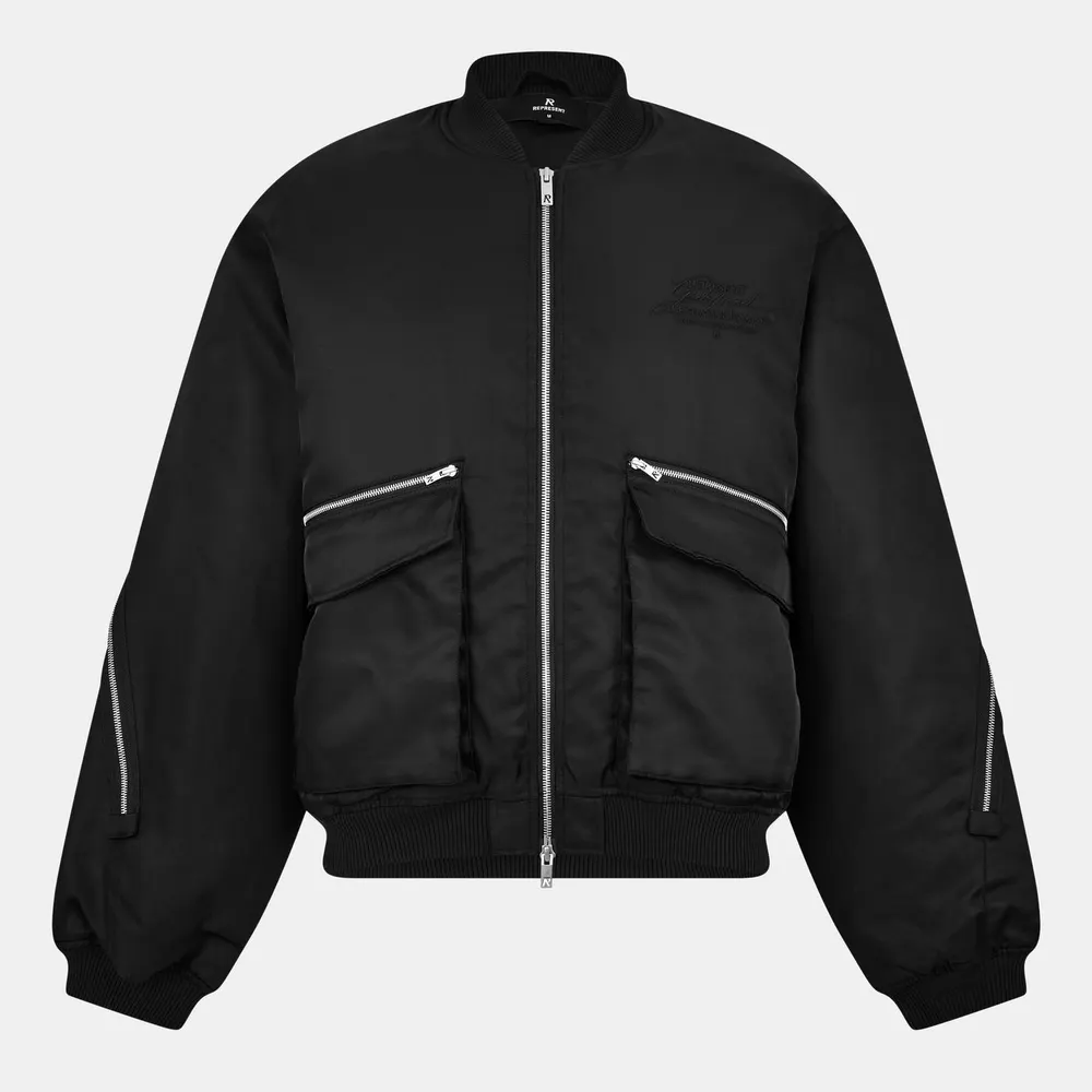 Represent Men's Contemporary Structured Bomber Jacket