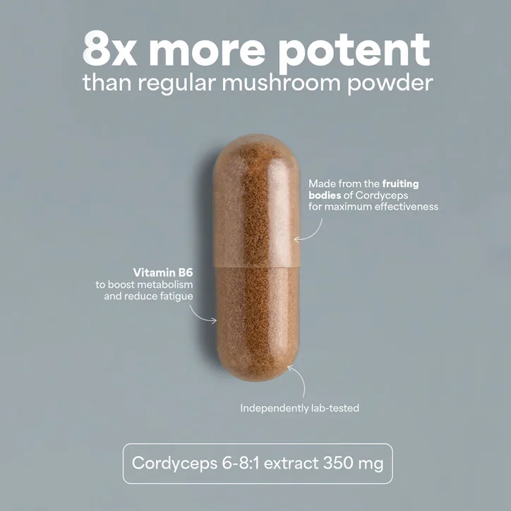 Sooo.me SOOO energetic: Cordyceps extract 6-8:1 90 Capsules, additional product view 3