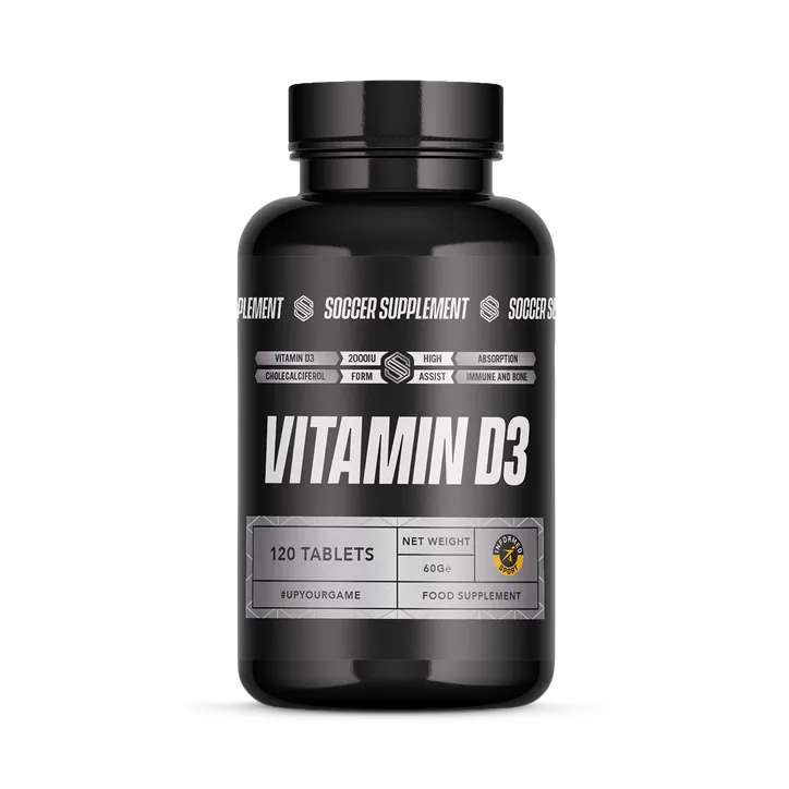 Soccer Supplement Vitamin D3 2000 IU (50µg) High Strength ‚- 120 Capsules