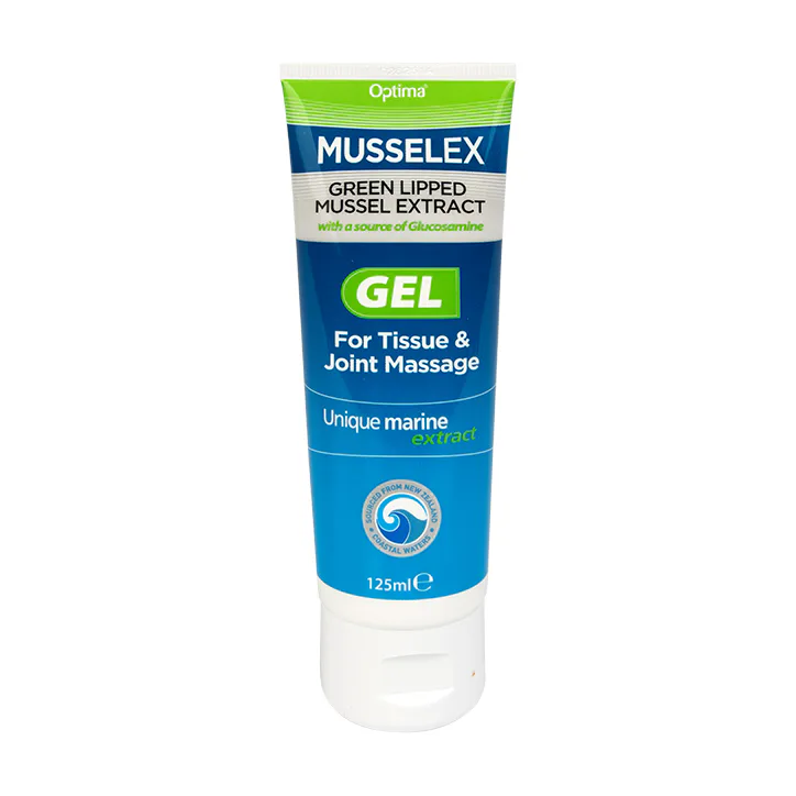 Optima Healthcare Musselflex Green Lipped Mussel Extract & Glucosamine Gel 125ml
