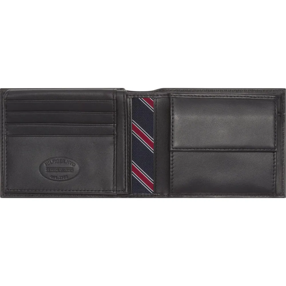 Tommy Hilfiger Eton Flap and Coin Pocket Leather Wallet detail 3