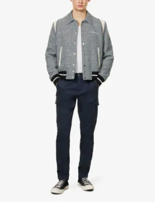 REPLAY Jaan Hypercargo tapered-leg stretch-cotton blend trousers - 30/32 in BLUE, additional product view 2