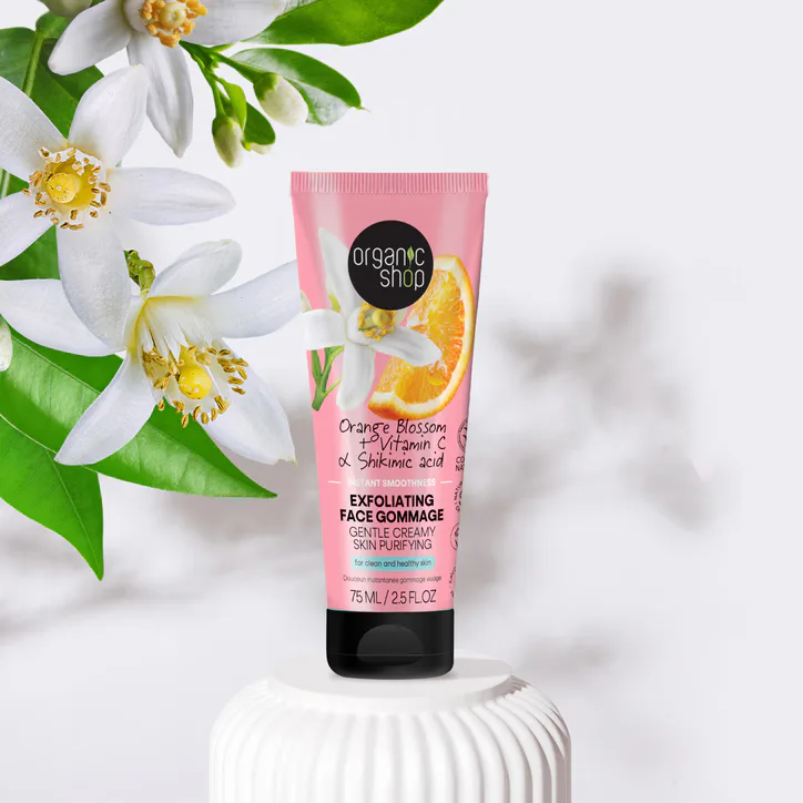 Organic Shop Orange Blossom Instant Smoothness Exfoliating Face Gommage 75ml detail 3