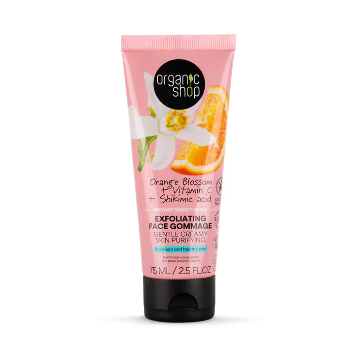 Organic Shop Orange Blossom Instant Smoothness Exfoliating Face Gommage 75ml
