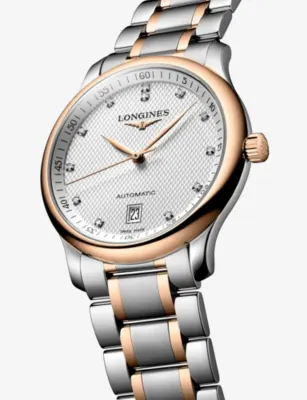 LONGINES Master Collection 18ct Rose-Gold, Stainless-Steel And 0.055ct Diamond Automatic Watch detail 2