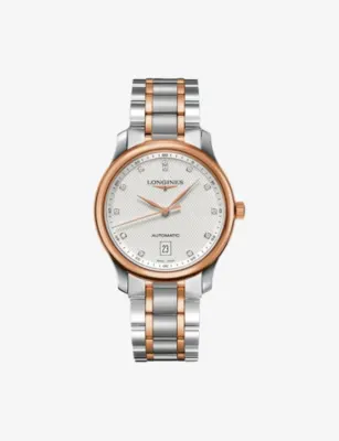 LONGINES Master Collection 18ct Rose-Gold, Stainless-Steel And 0.055ct Diamond Automatic Watch